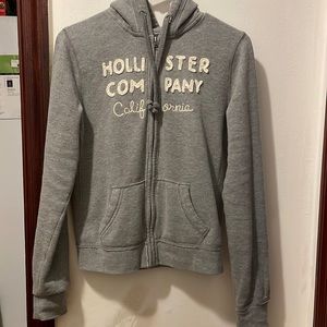 Gray Hollister Company California medium size hoodie In very good condition.